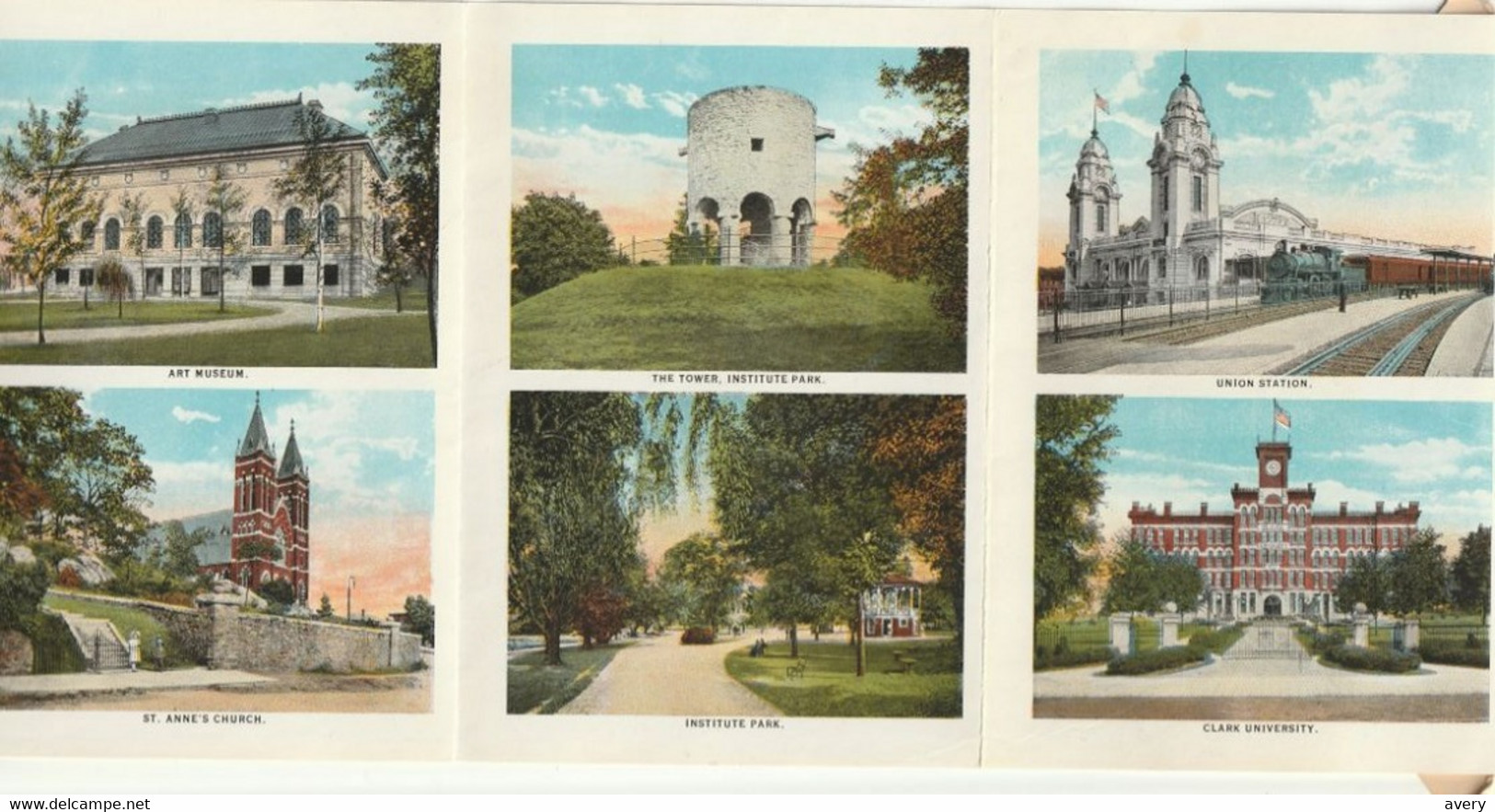 Souvenir Folder of Worcester, Massachusetts