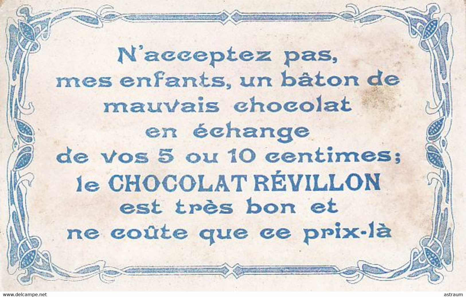 Chromo Chocolat Revillon -- Ballon Actuel - Montgolfiere - - Revillon