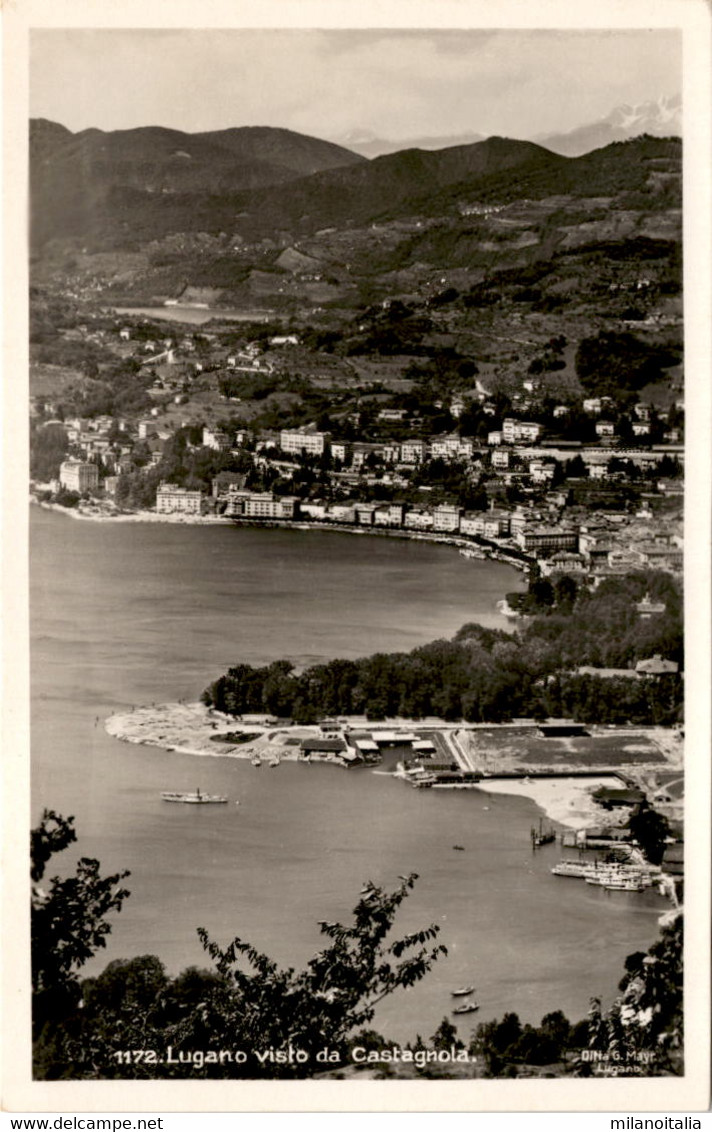 Lugano Visto Da Castagnola (1172) - Agno