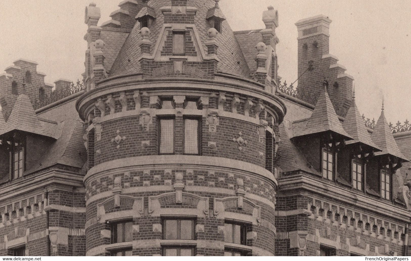 Villa Bd Pater Valenciennes - Rare Photographie En Phototypie 30x40cm Architecte Emile Dutouquet Architecture GFE1-36 - Architektur