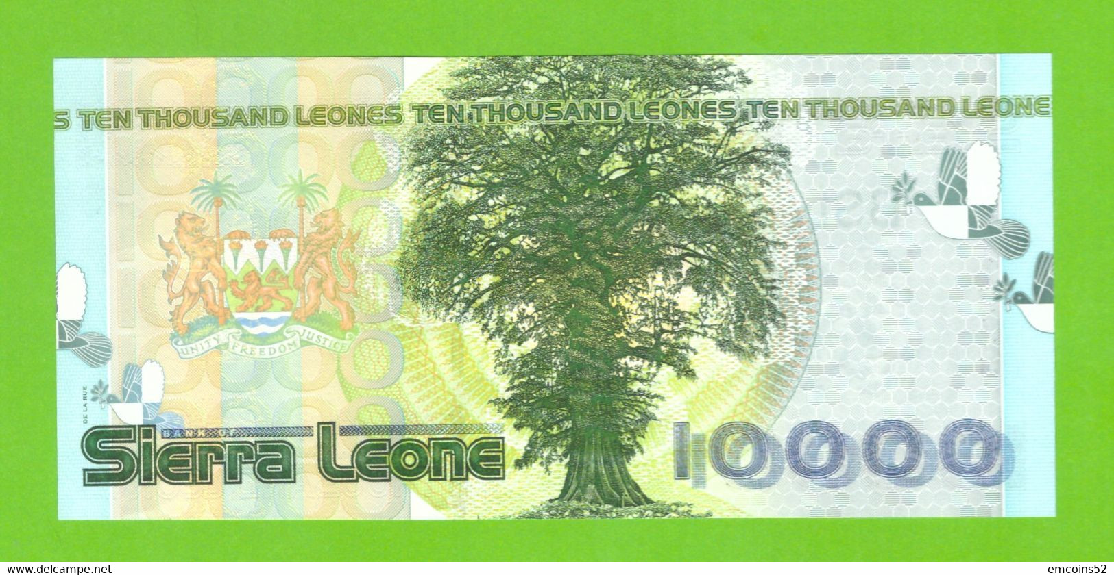 SIERRA LEONE 10000 LEONES 2004 P-29a UNC - Sierra Leone