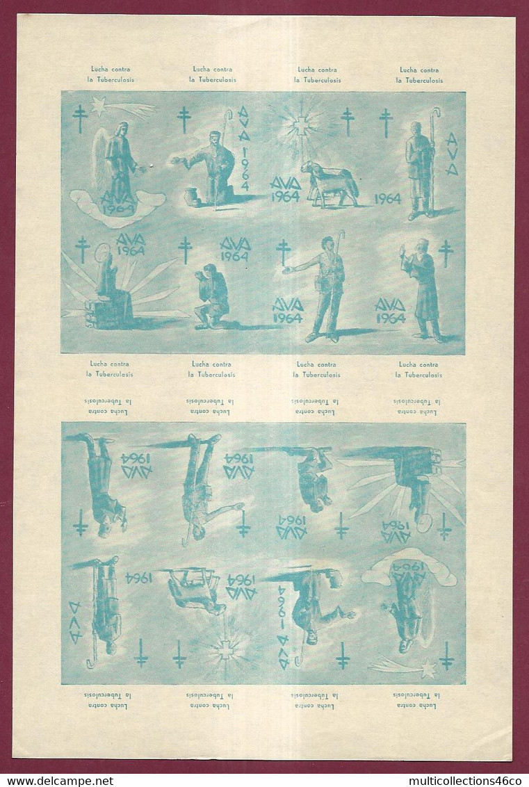 110323 - ERINNOPHILIE CONTRE LA TUBERCULOSE - Bloc Non Dentelé AVA 1964 Lucha Contra La Tuberculosis - Erinnophilie