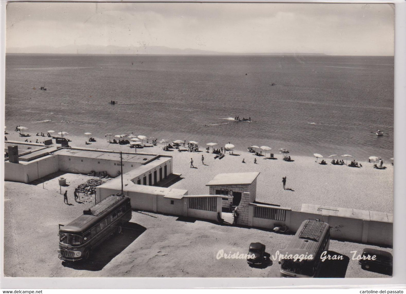 ORISTANO  SPIAGGIA  GRAN TORRE  PULLMAN BUS  CORRIERA  VG - Oristano