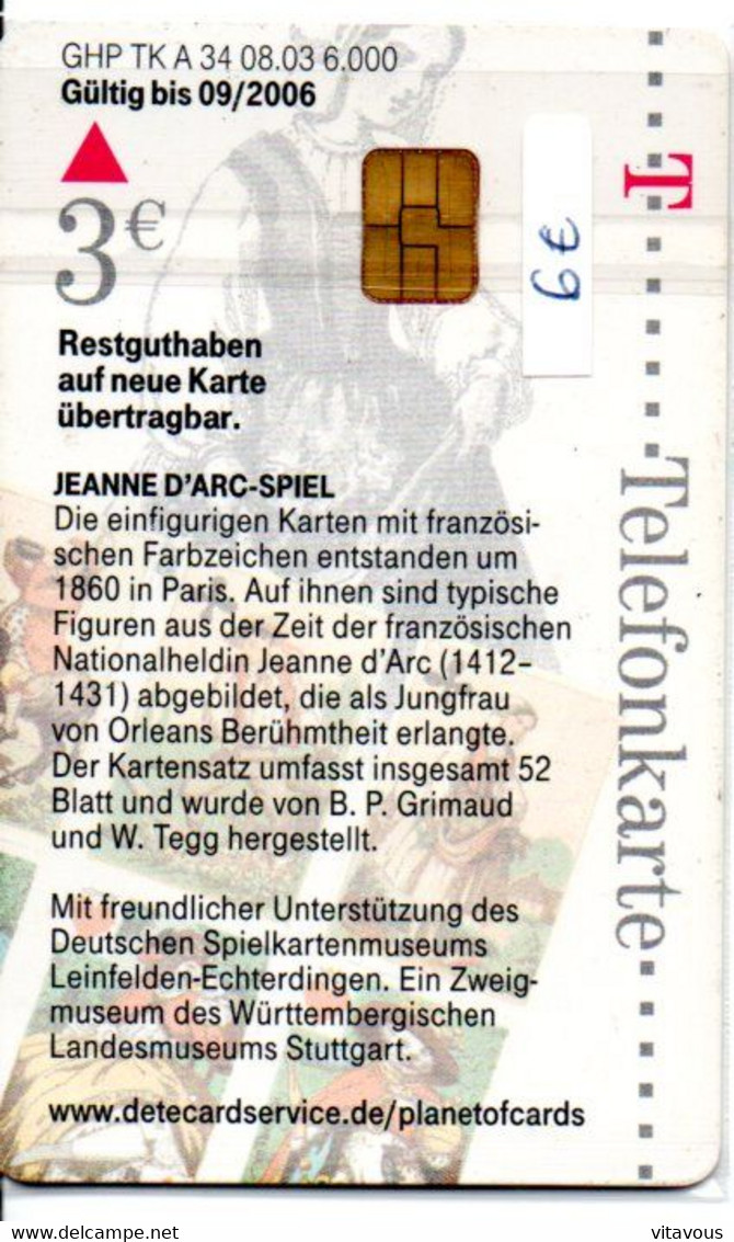 Jeu De Cartes Playing Card Spiel Télécarte Allemagne Phonecard Telefonkarte (salon 234) - A + AD-Reeks :  Advertenties Van D. Telekom AG