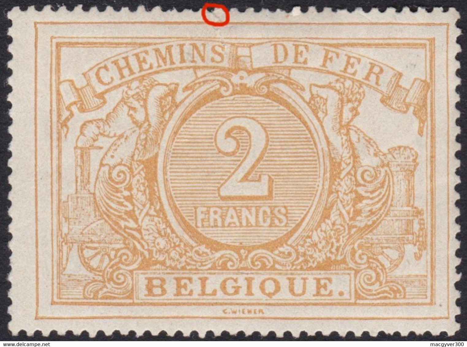 BELGIQUE, 1882, Chemins De Fer ( COB TR14 *) - Nuovi