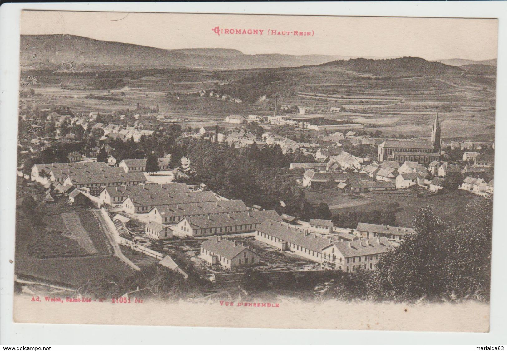 GIROMAGNY - TERRITOIRE DE BELFORT - VUE D'ENSEMBLE - Giromagny