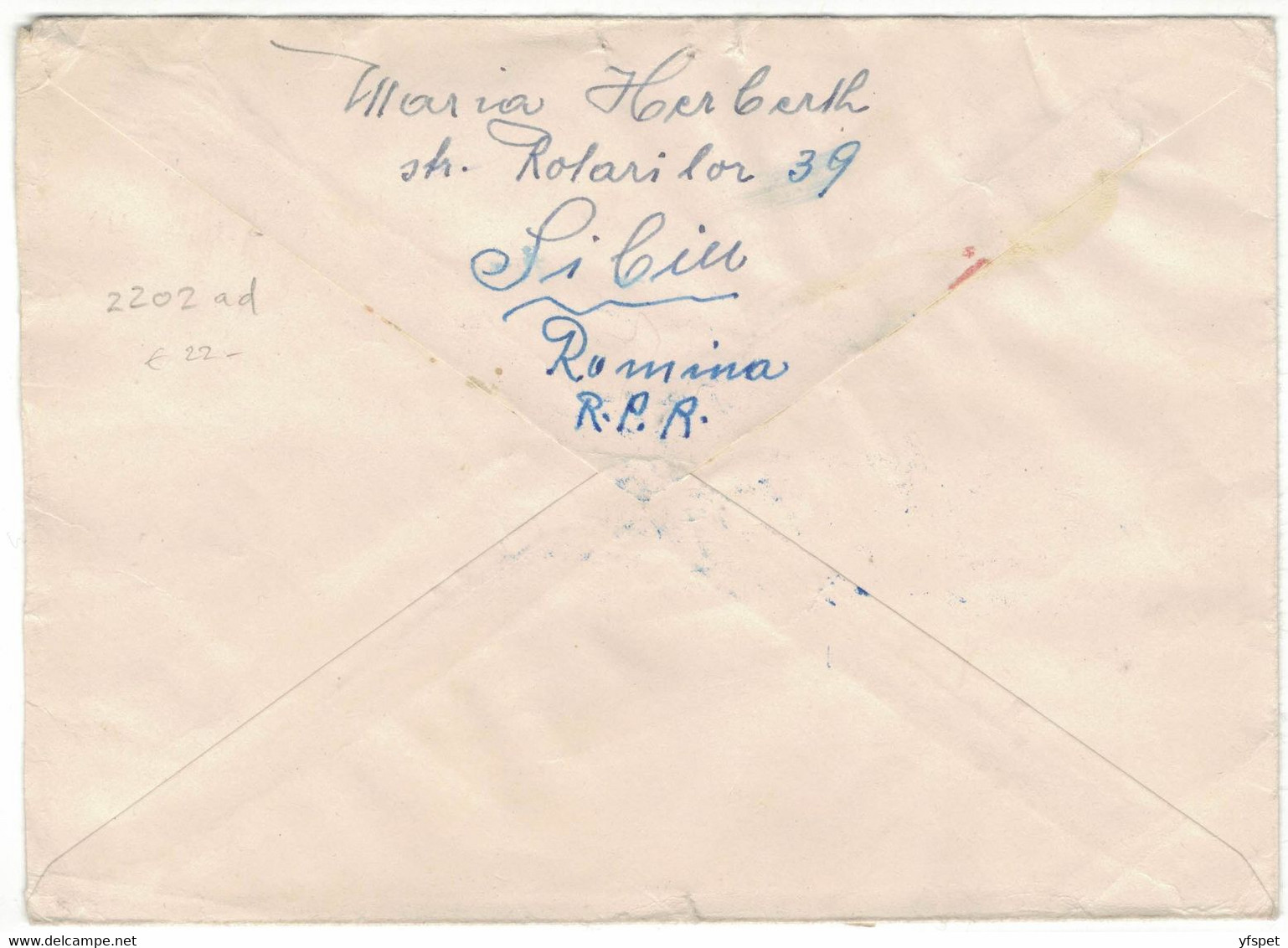 Registered Cover (4th Pavilion Of Samples - București, 1962) - Variétés Et Curiosités