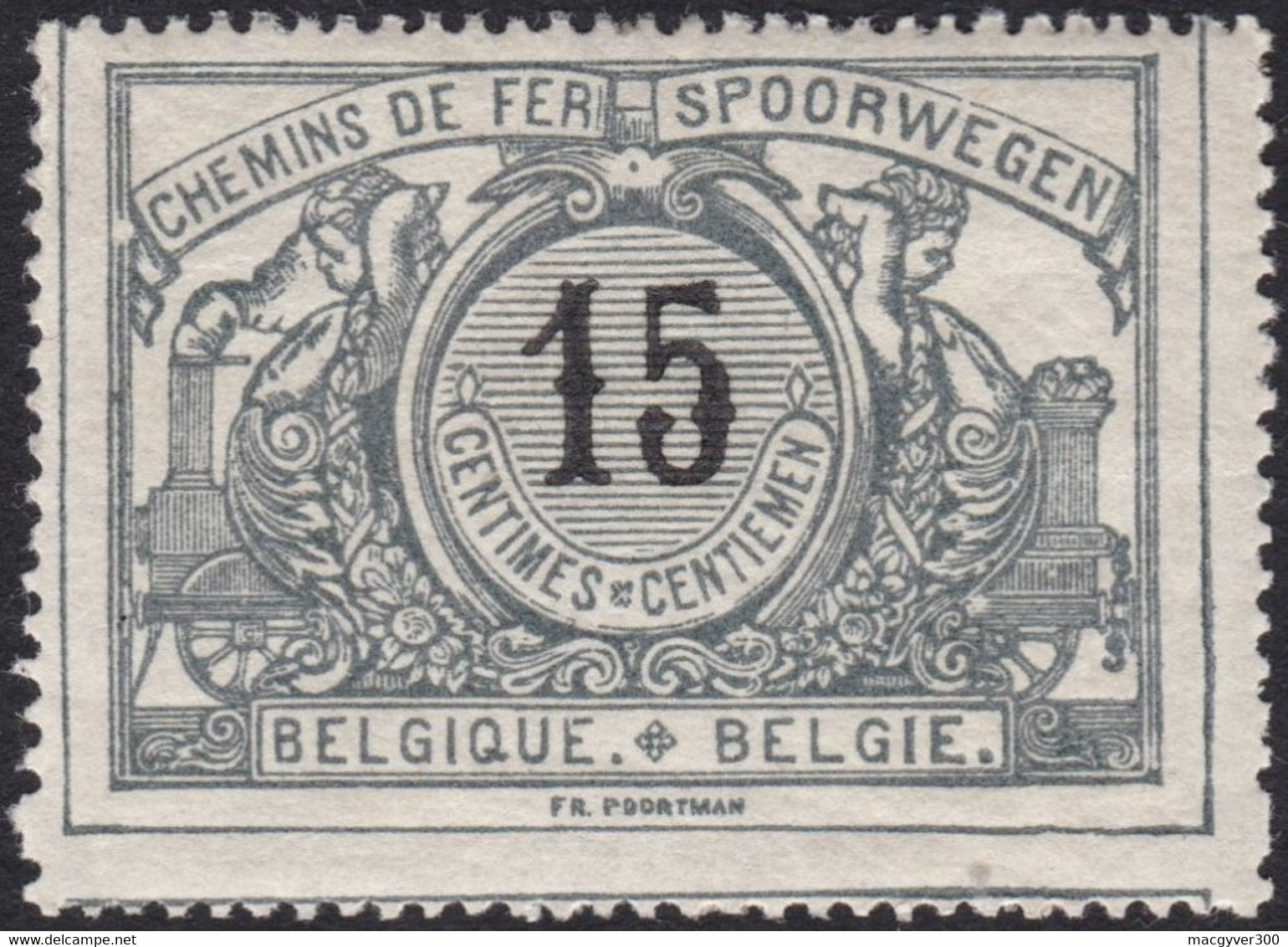 BELGIQUE, 1895, Chemins De Fer ( COB TR16 **) - Neufs