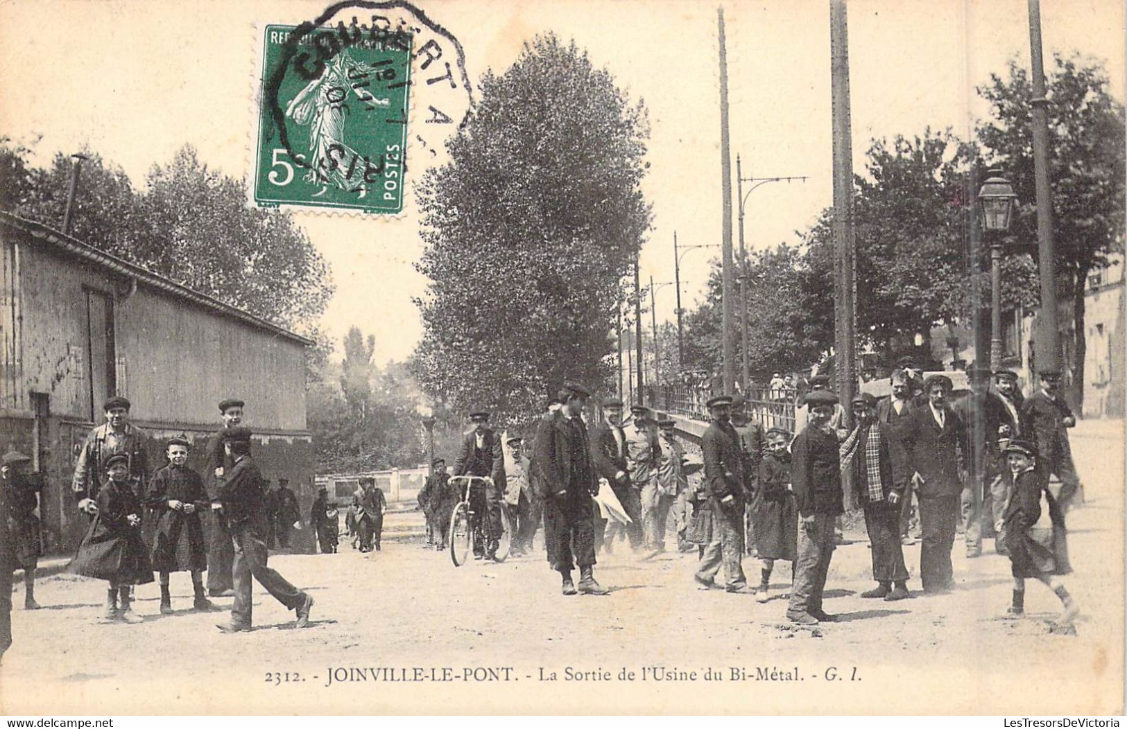 FRANCE - 94 - Joinville-le-Pont - La Sortie De L'Usine Du Bi-Métal - Carte Postale Ancienne - Joinville Le Pont