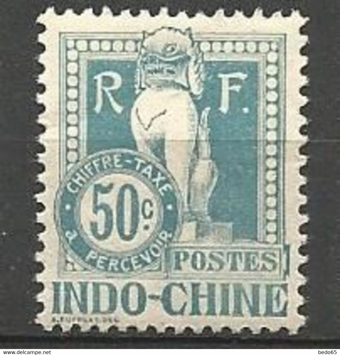 INDOCHINE TAXE N° 13  NEUF*  TRACE DE CHARNIERE / MH - Postage Due