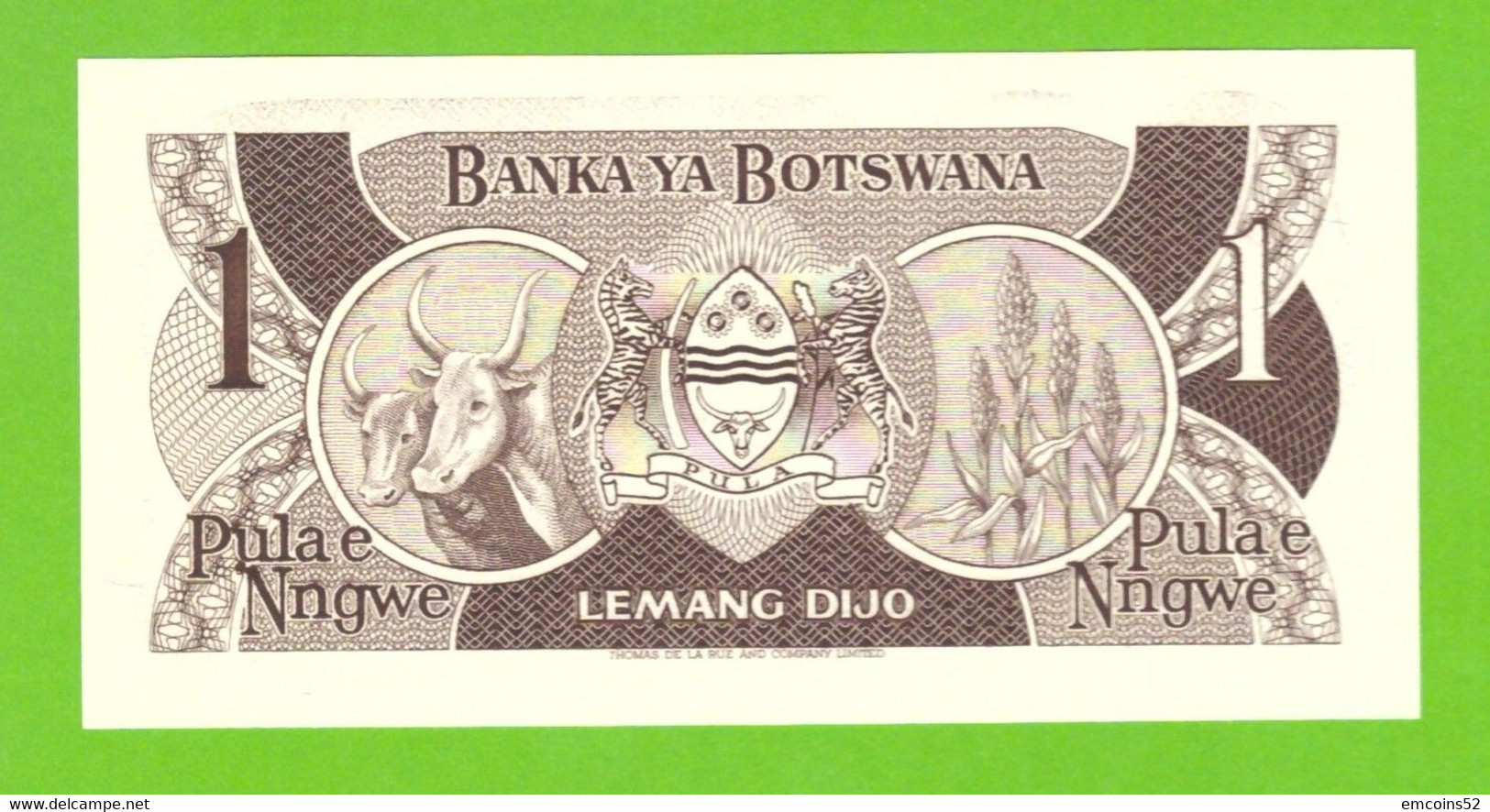 BOTSWANA 1 PULA 1983  P-6 UNC - Botswana