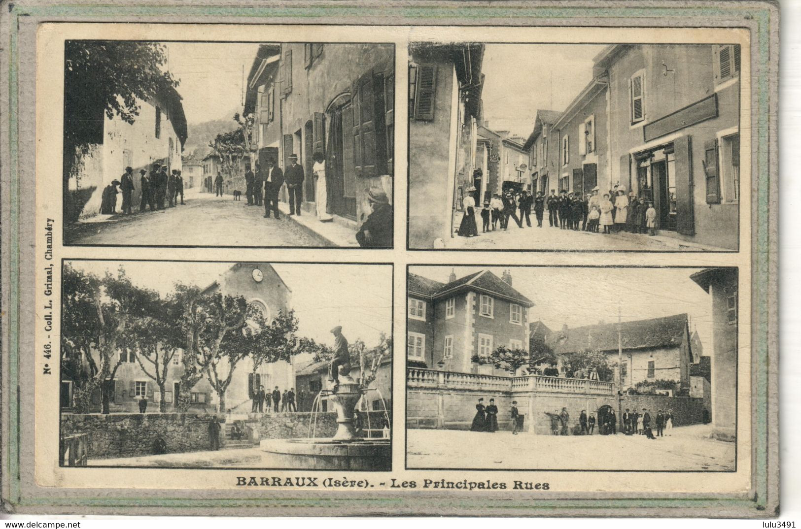 CPA - (38) BARRAUX - Carte Multivues: Les Principales Rues Du Bourg En 1910 - Barraux