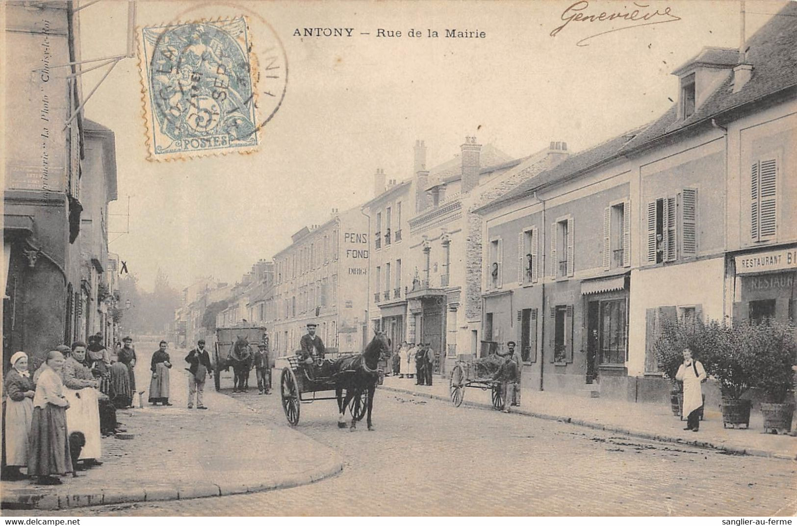 CPA 92 ANTONY / RUE DE LA MAIRIE / - Antony