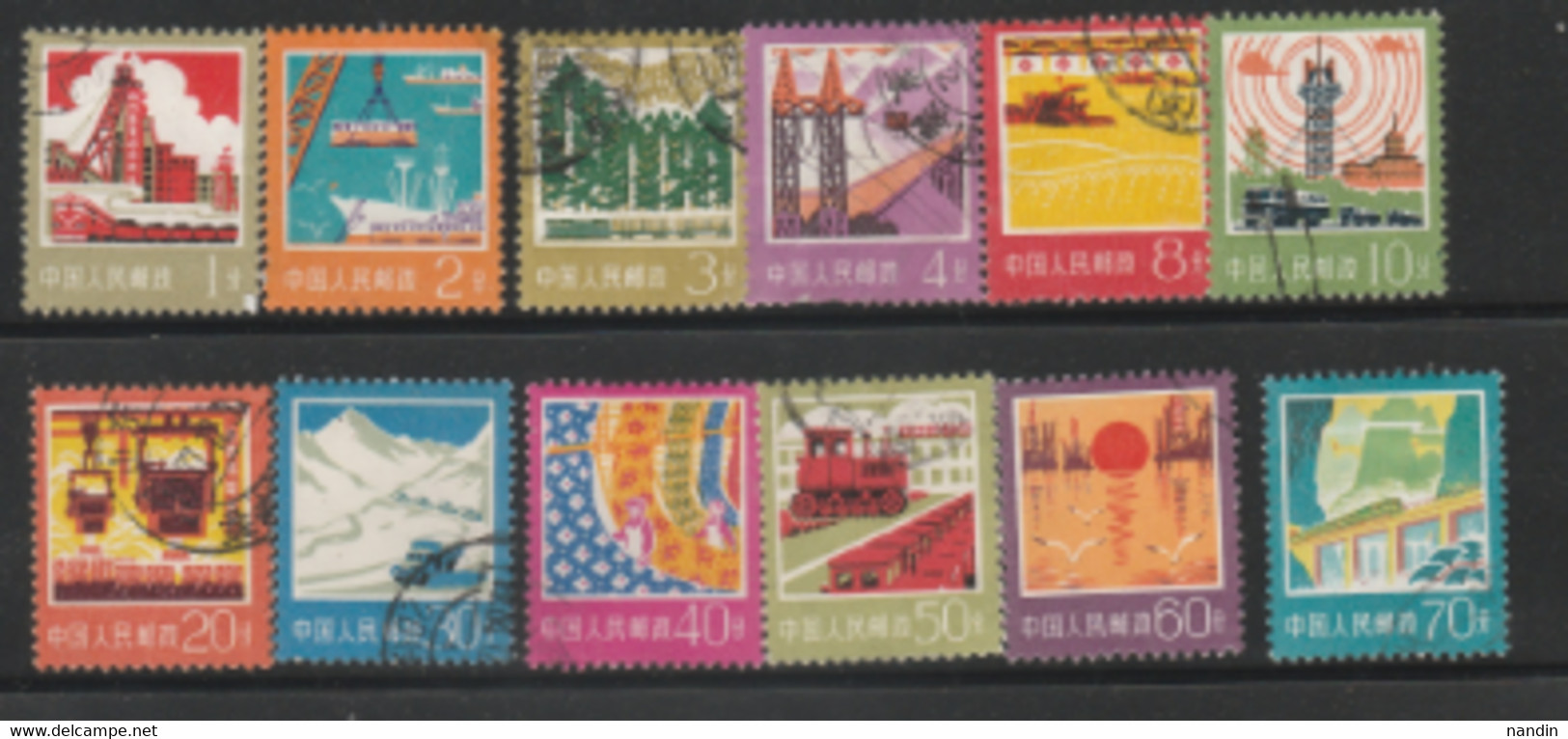 CHINA USED STAMP From CHINA 1977 On Industrial And Agricultural Progress - Usati