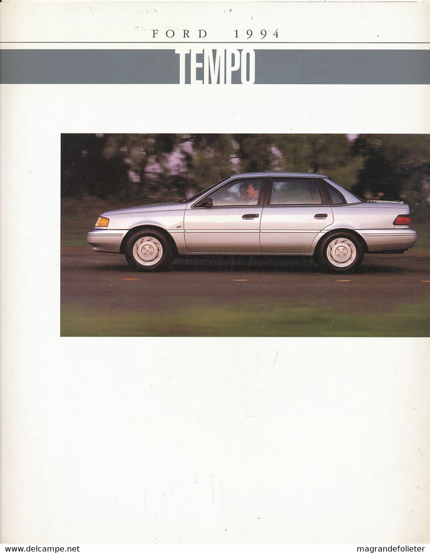 CATALOGUE VOITURE FORD TEMPO - Voitures