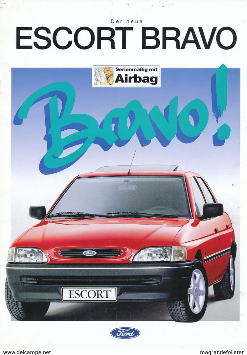 CATALOGUE VOITURE FORD ESCORT BRAVO - Voitures