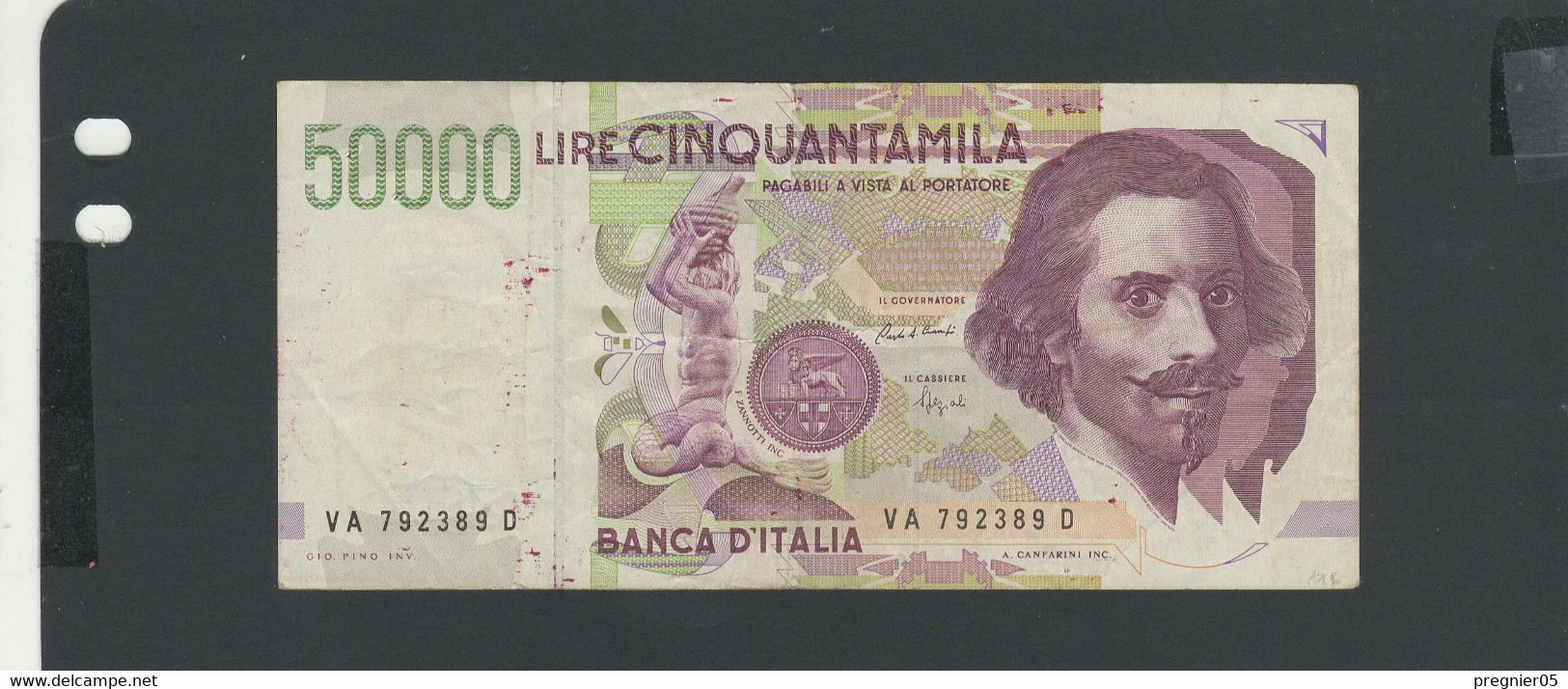 ITALIE - Billet 50000 Lire 1992 TTB/VF Pick-116 - 50.000 Lire