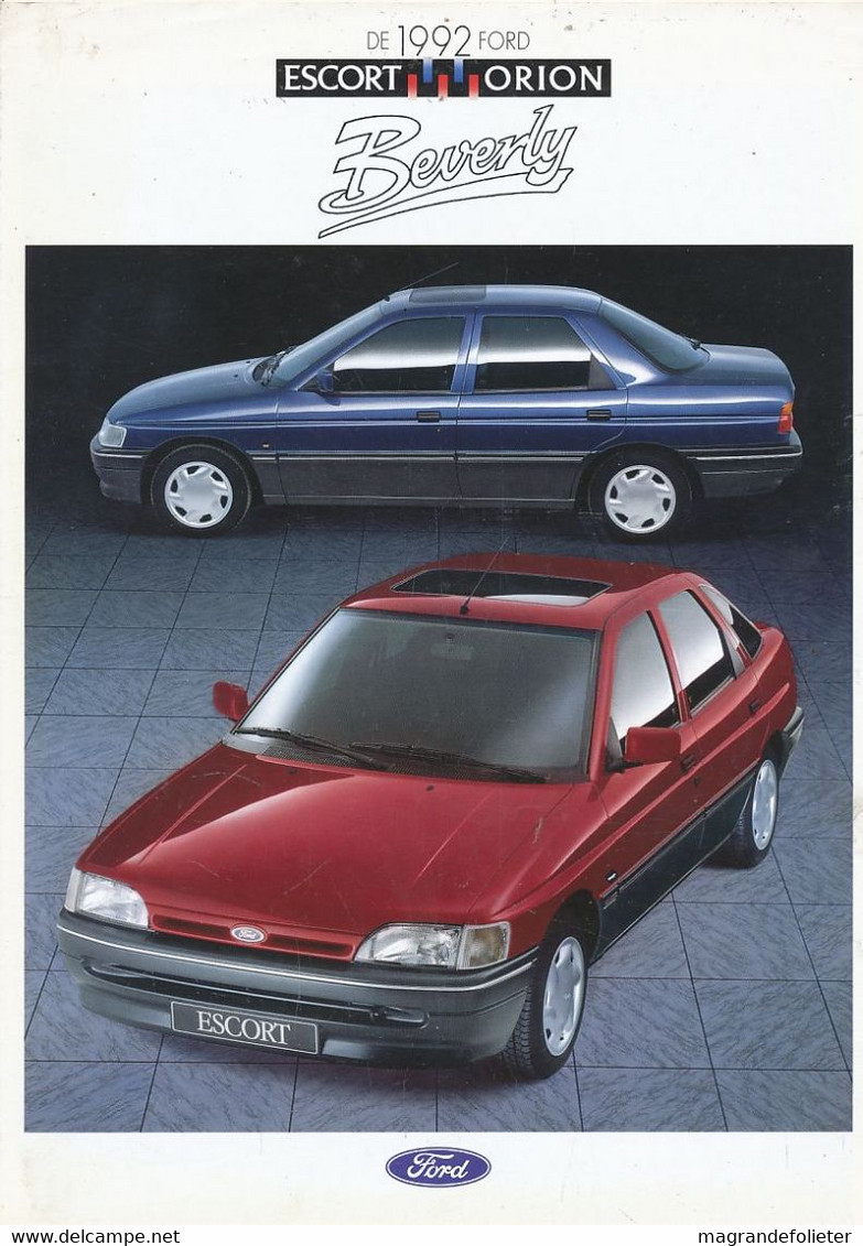 CATALOGUE VOITURE FORD ESCORT ORION BEVERLY - Voitures