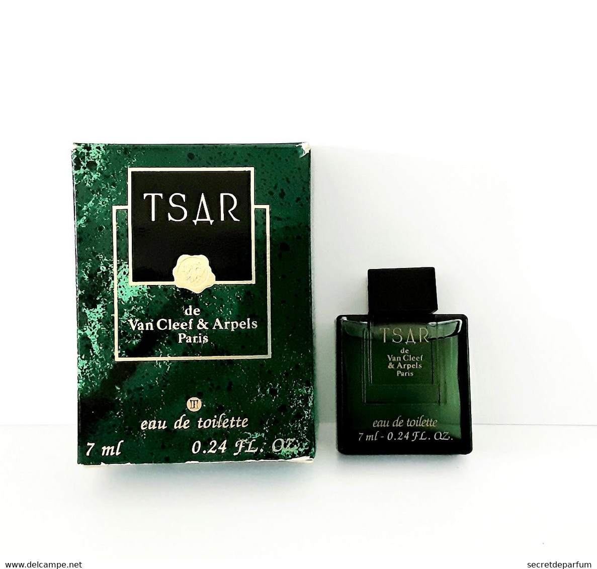 Miniatures De Parfum   TSAR  De VAN CLEEF & ARPELS     7 Ml  EDT   + Boite - Miniaturen Flesjes Heer (met Doos)