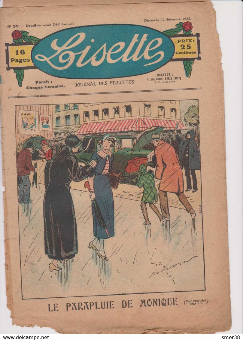 Lisette - 1932 - Douzieme édition - N° 50 -  11/12/1932 - Lisette