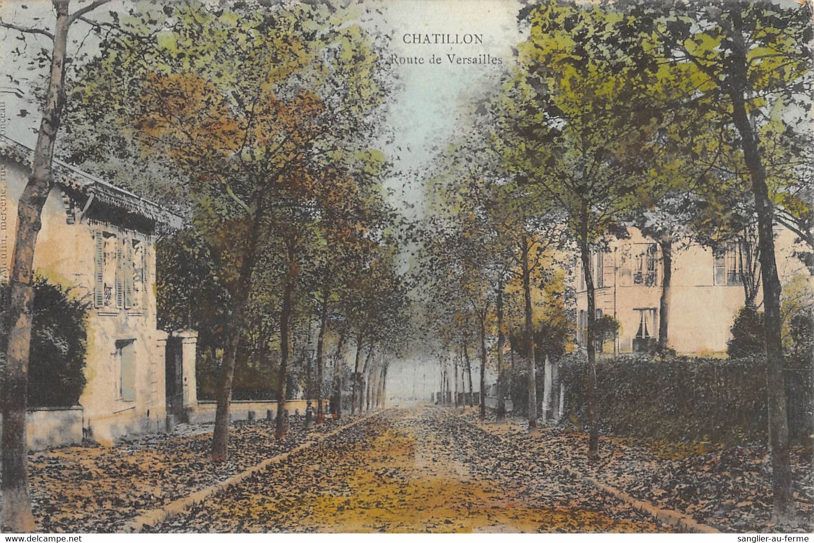 CPA 92 CHATILLON / ROUTE DE VERSAILLES / Cliché Colorisé - Châtillon