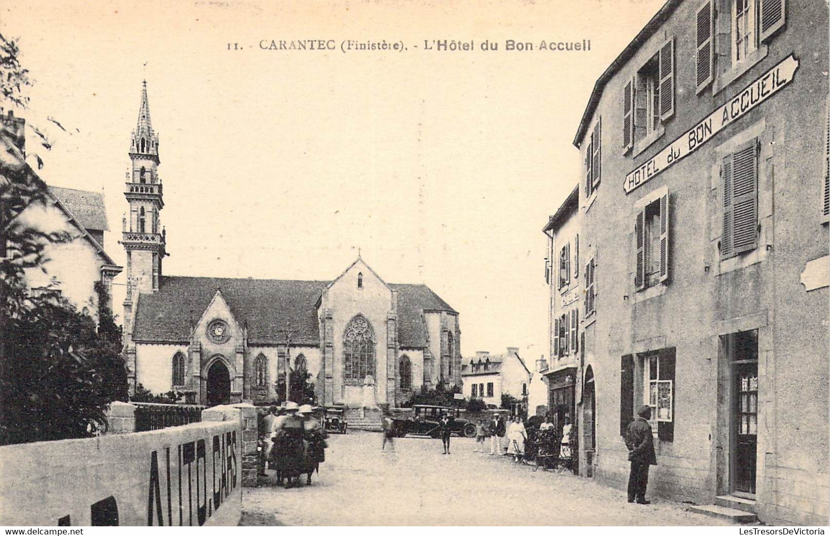 FRANCE - 29 - Carantec - L'Hôtel Du Bon Accueil - Carte Postale Ancienne - Carantec