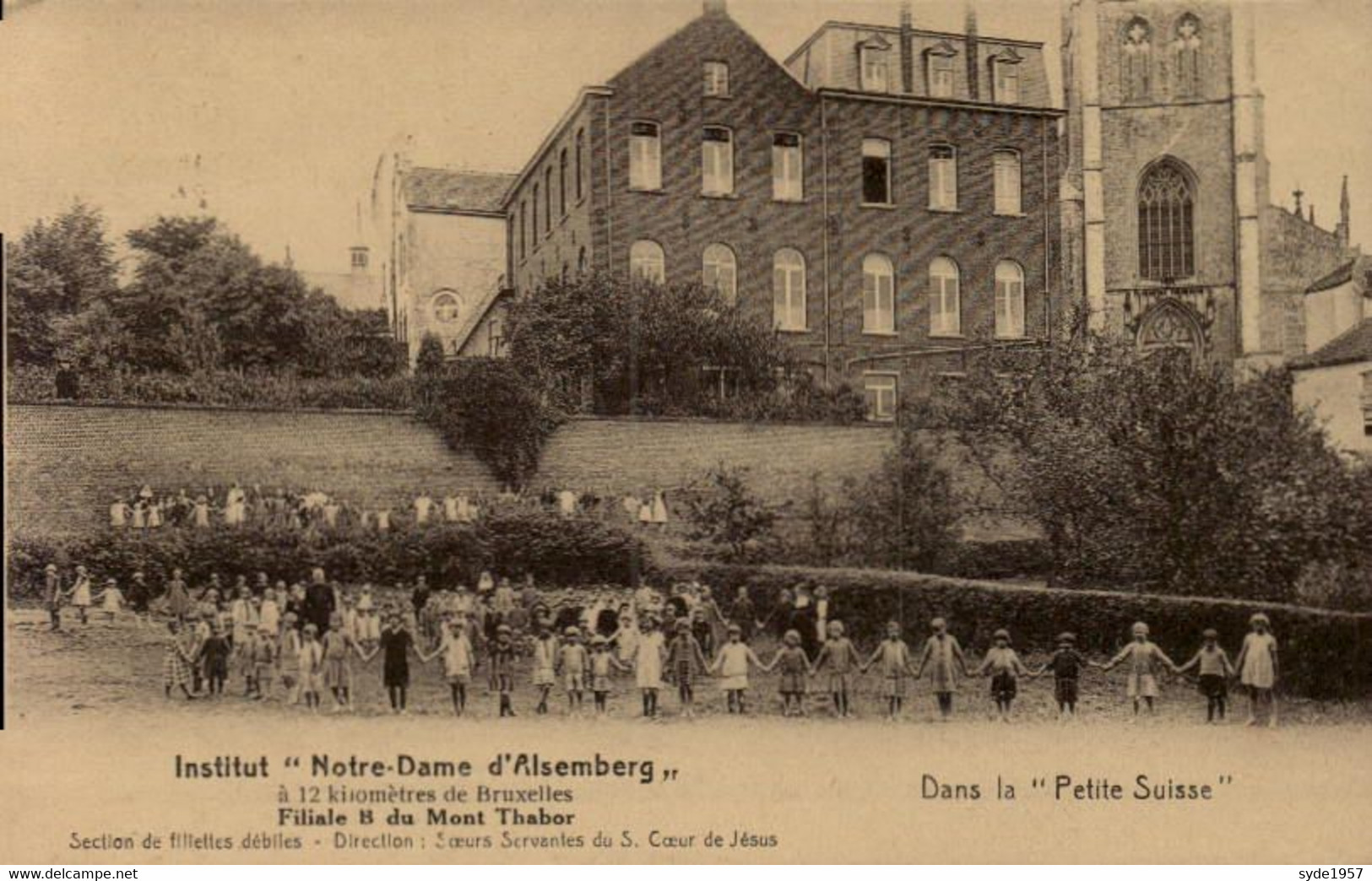 Alsemberg - Institut Notre-Dame - Filiale B Du Mont Thabor - Dans La Petite Suisse- Section De Fillettes Débiles - Animé - Beersel