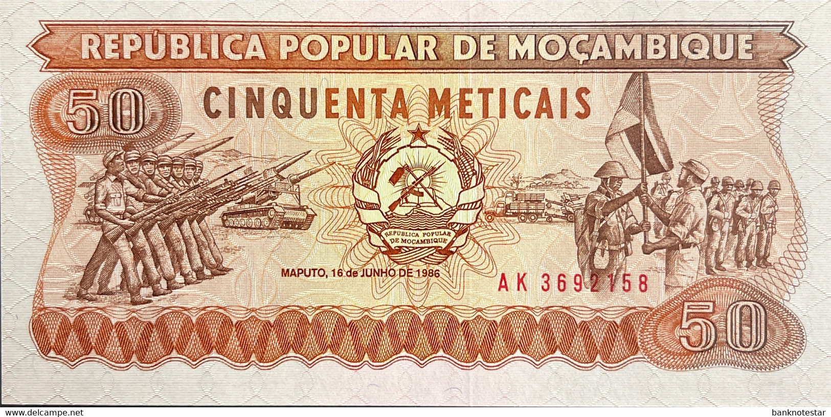 Mozambique 50 Meticais, P-129b (16.06.1986) - UNC - Mozambique