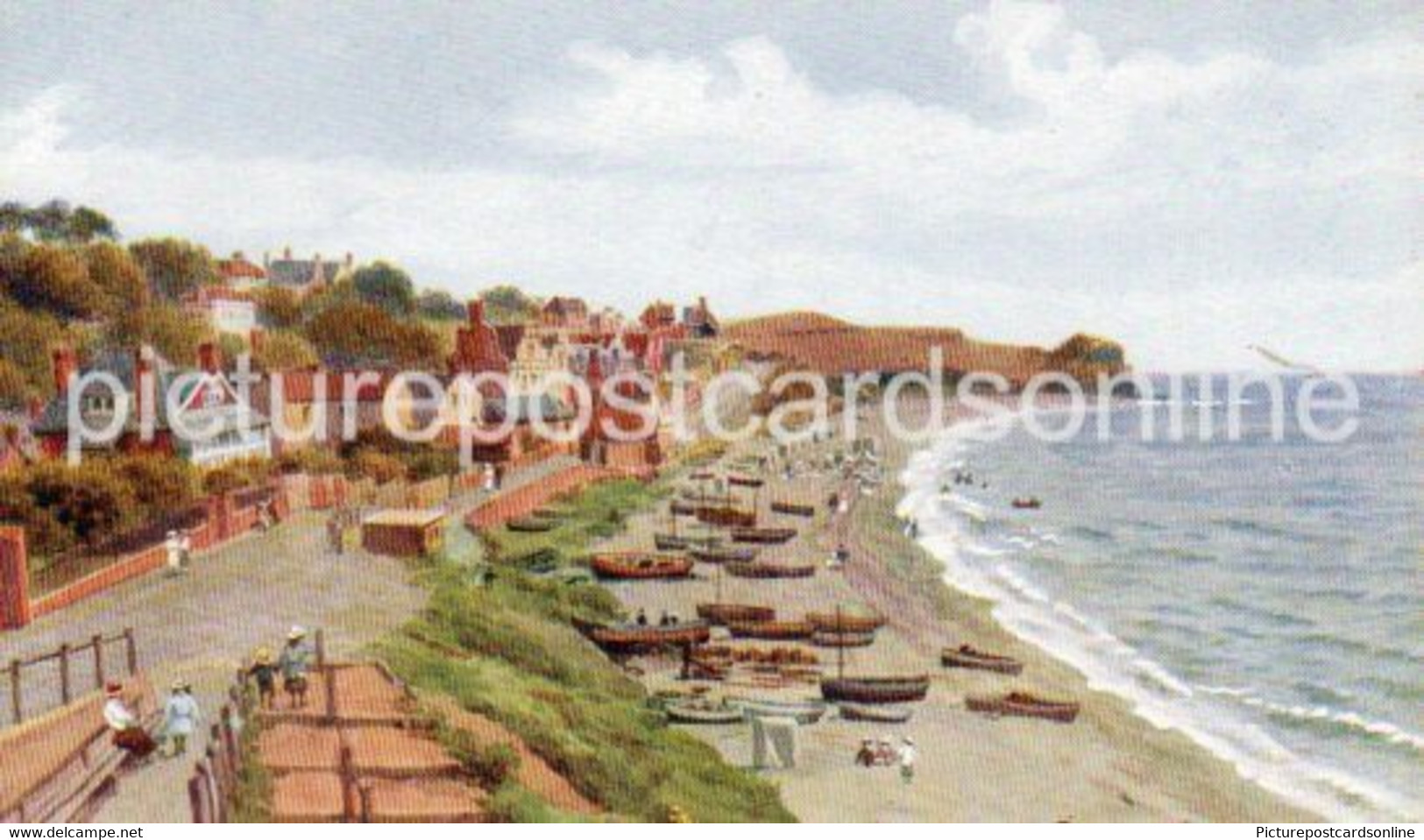 BUDLEIGH SALTERTON OLD ART COLOUR POSTCARD BY A. R. QUINTON NO 1792 DEVON - Quinton, AR