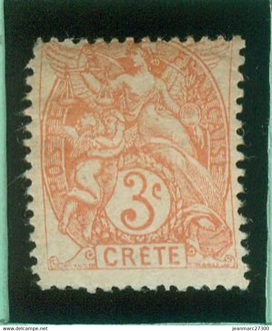 FC CRE01 Crète YT N° 3 Neufs * - Unused Stamps