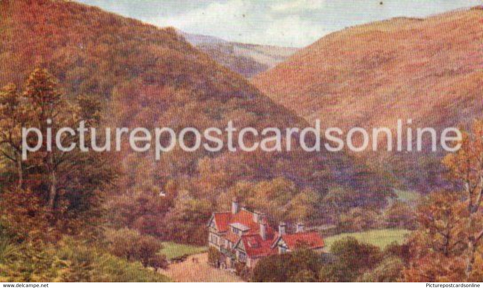 HUNTERS INN OLD ART COLOUR POSTCARD BY A. R. QUINTON NO 958 DEVON - Quinton, AR