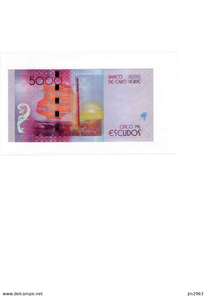 CAP VERT 5000 Escudos 2014 UNC JA451517 - Cape Verde