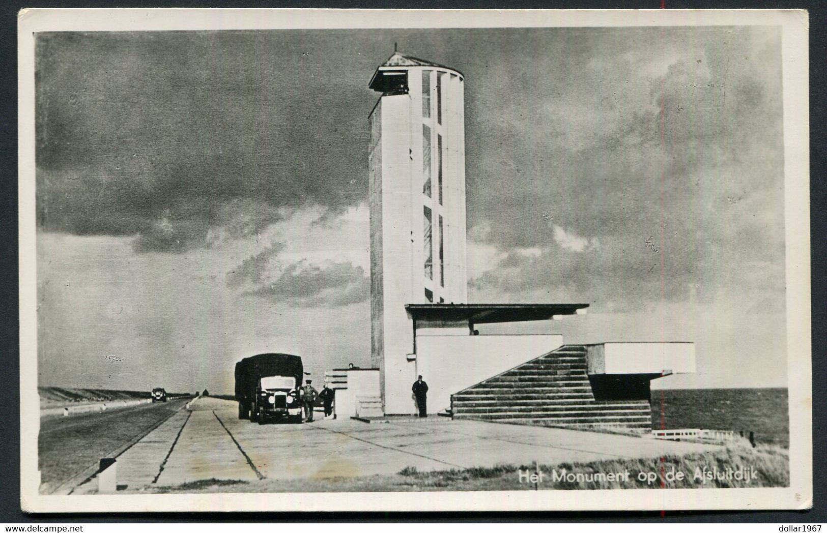 Het Monument Op De Afsluitdijk.  - Not Used - 2 Scans For Condition.(Originalscan !!) - Den Oever (& Afsluitdijk)