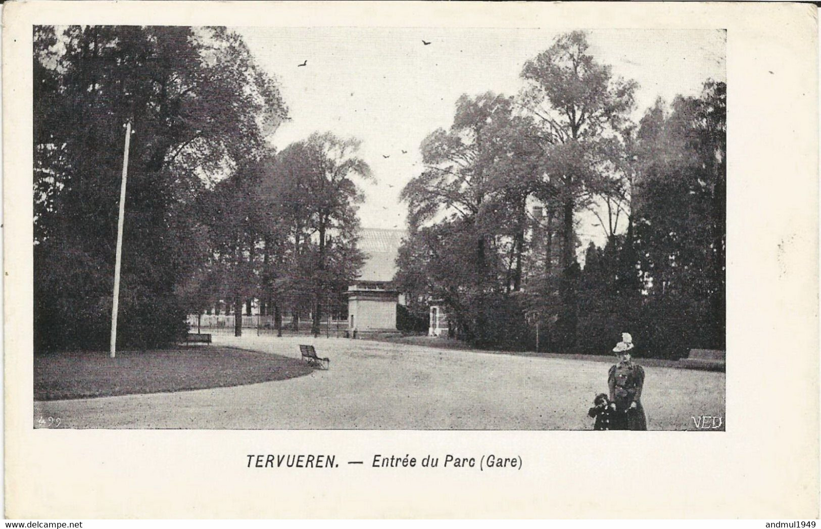 TERVUEREN-TERVUREN - Entrée Du Parc (Gare) - Carte Précurseur N'ayant Pas Circulé - Tervuren