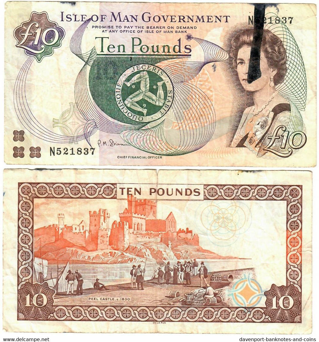 Isle Of Man 10 Pounds 1990 (2002-2013) G "Shimmin" - 10 Pounds