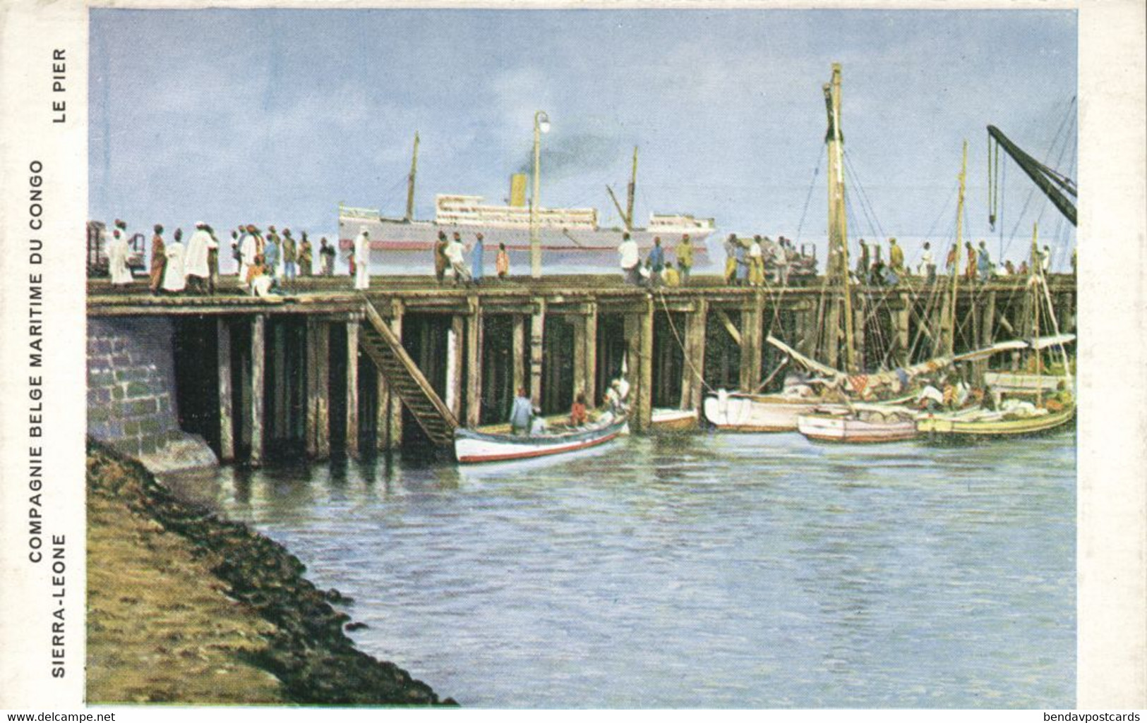 Sierra-leone, The Pier (1920s) Postcard (2) - Sierra Leone