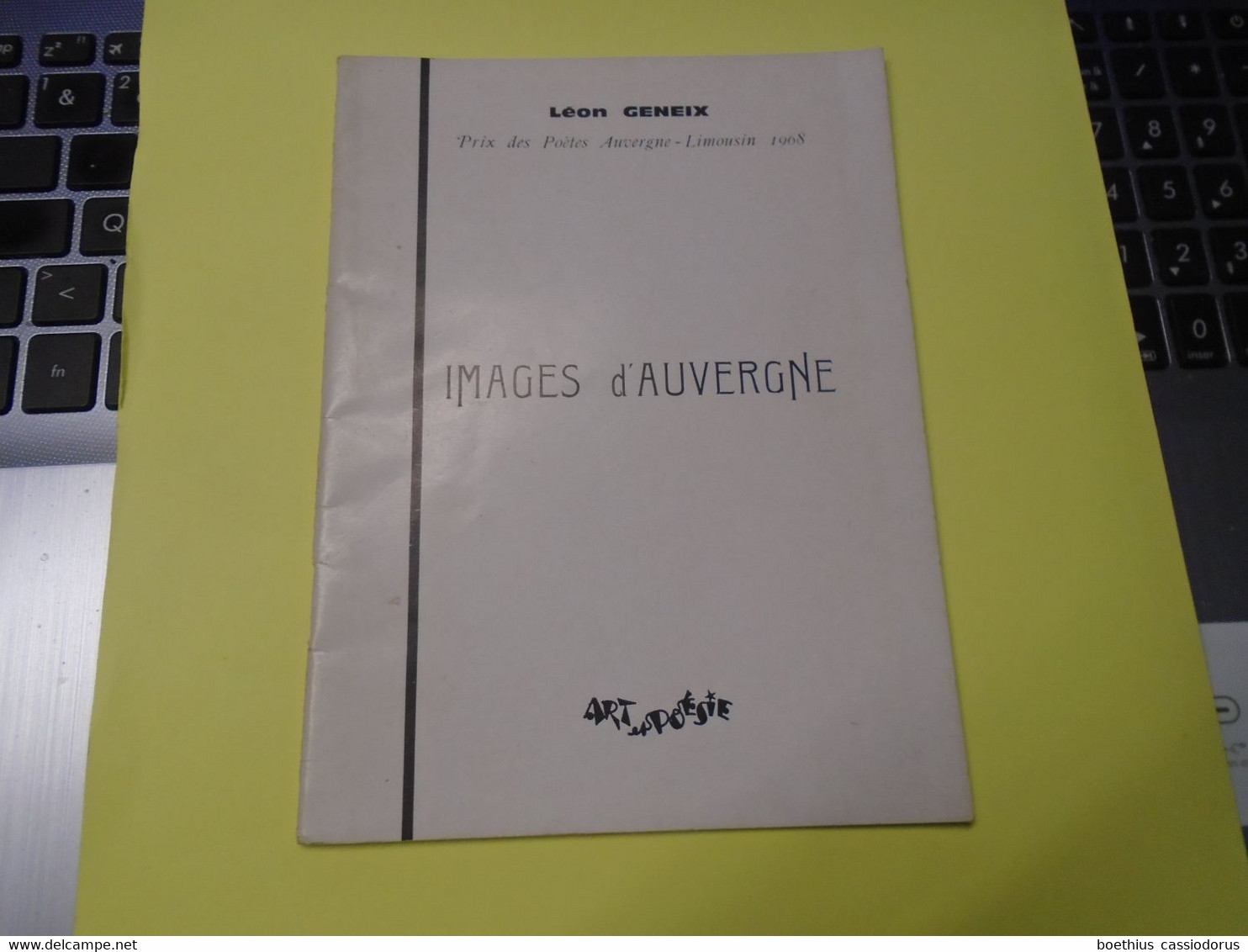 IMAGES D'AUVERGNE (recueil De 24 Poèmes) 1968 LEON GENEIX - Auvergne