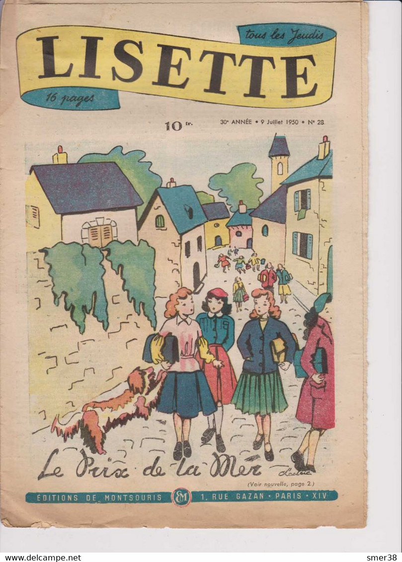 Lisette - 1950 - 30eme Année  - N° 28 -  19/07/1950 - Lisette