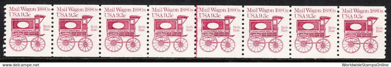 USA — SCOTT 1903 — MAIL WAGON — PNC PS8 #5 — VF — SCV $325+ - Rollen (Plaatnummers)