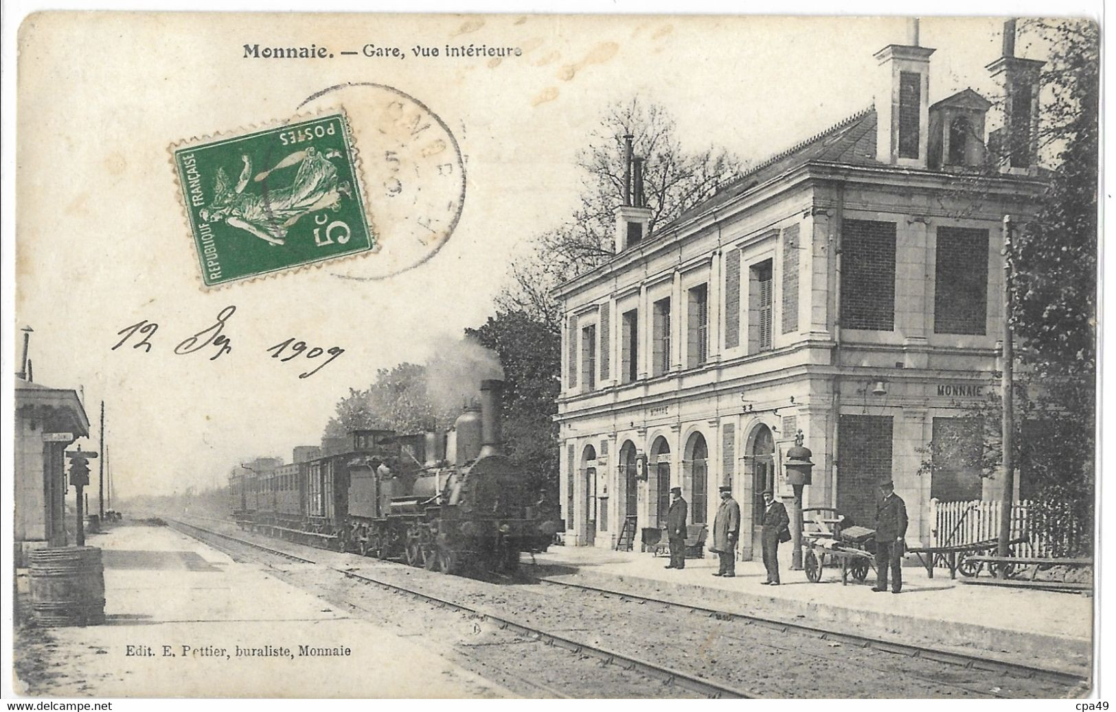 37   MONNAIE  GARE  VUE  INTERIEURE - Monnaie