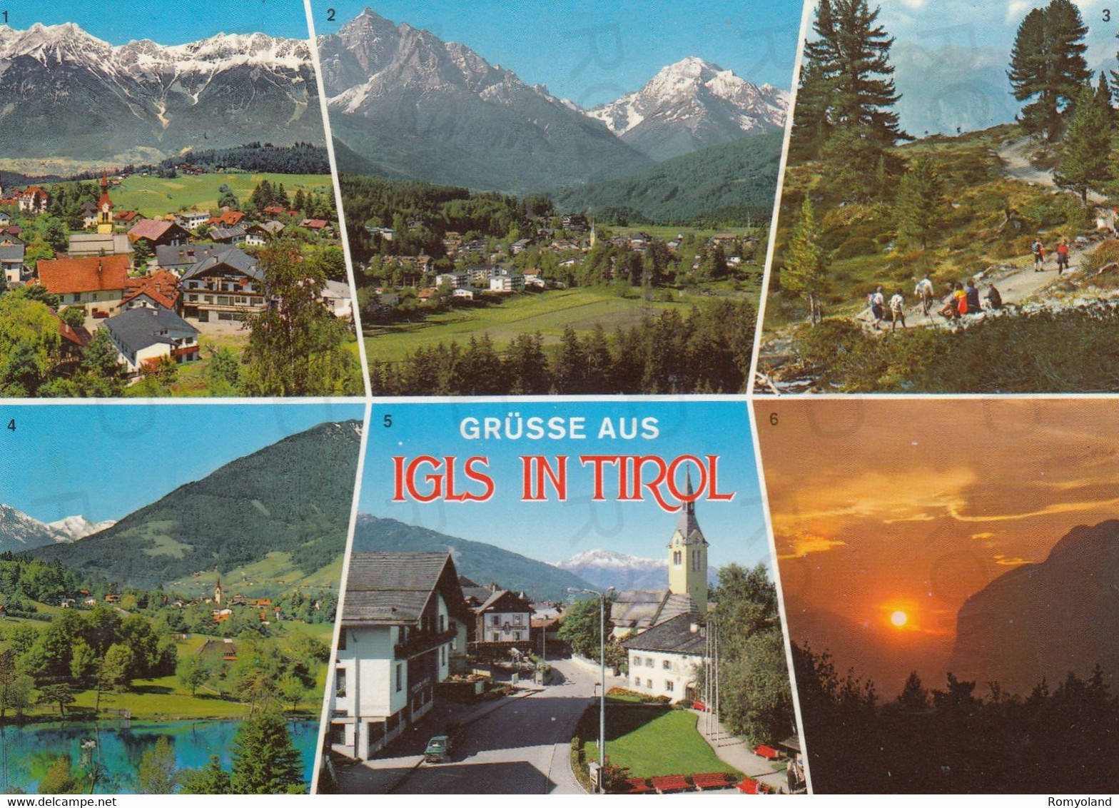 CARTOLINA  IGLS,TIROLO,AUSTRIA-GRUSSE AUS IGLS IN TIROL-BLICK GEGEN NORDKETTE-LANSERSEE MIT IGLS-VIAGGIATA 1996 - Igls