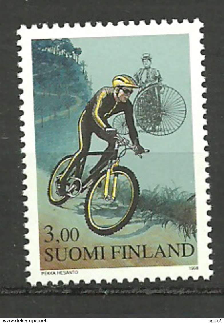 Finland 1998 Cycling: 100 Years Of The Finnish Bicycle Union  Mi  1450  MNH(**) - Storia Postale