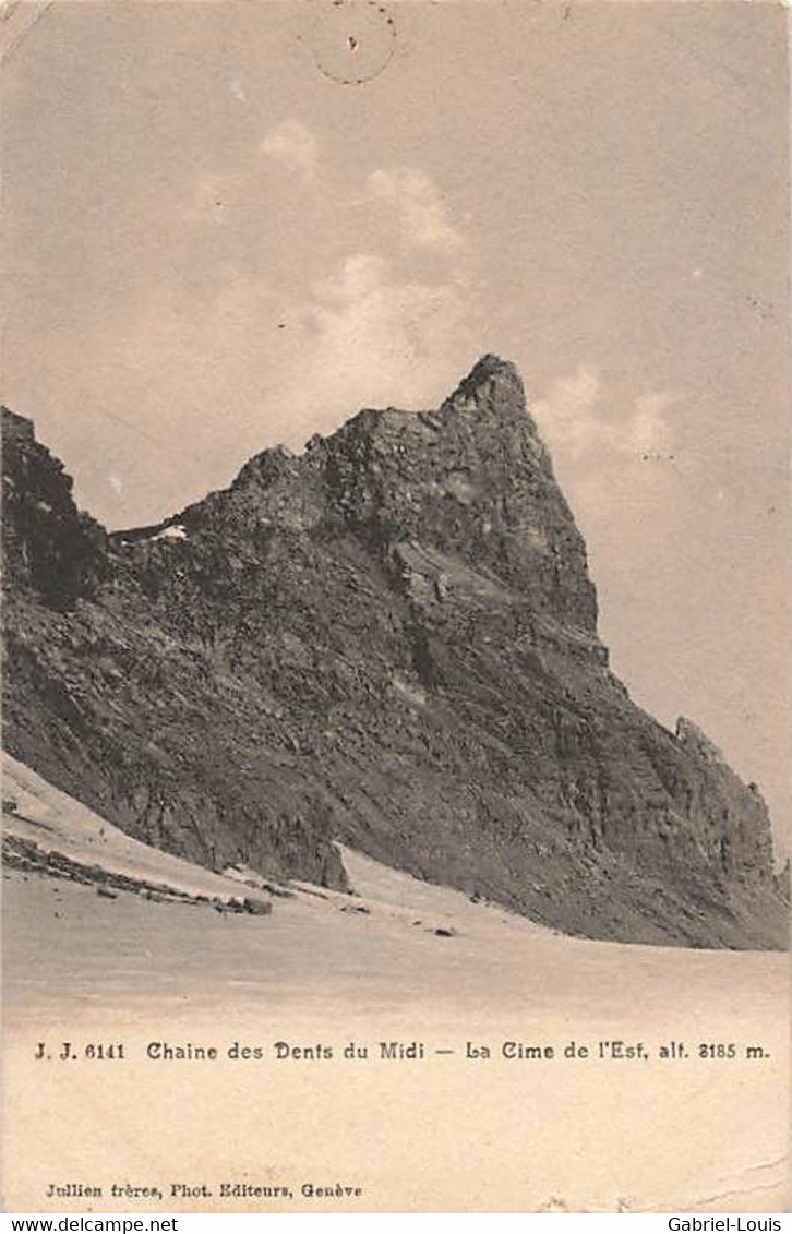 Chaîne Des Dents Du Midi - La Cime De L'Est Monthey  Envoyée Aux Etats-Unis U.S.A. Massachusetts Lexington - Monthey