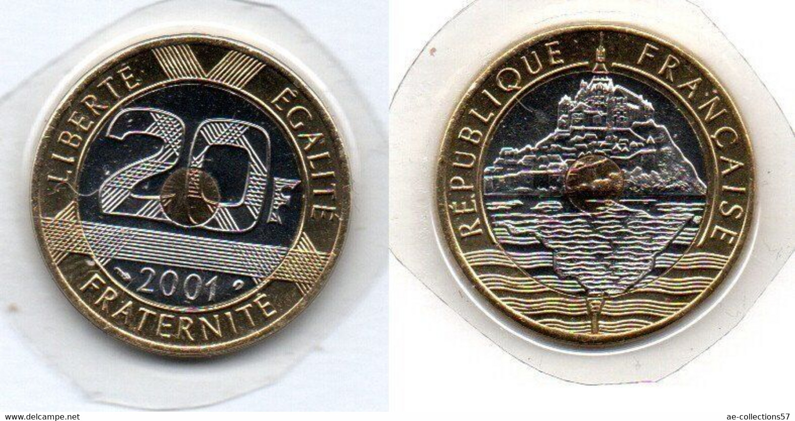 MA 20126 /   20 Francs 2001 Mont Saint Michel FDC - 20 Francs