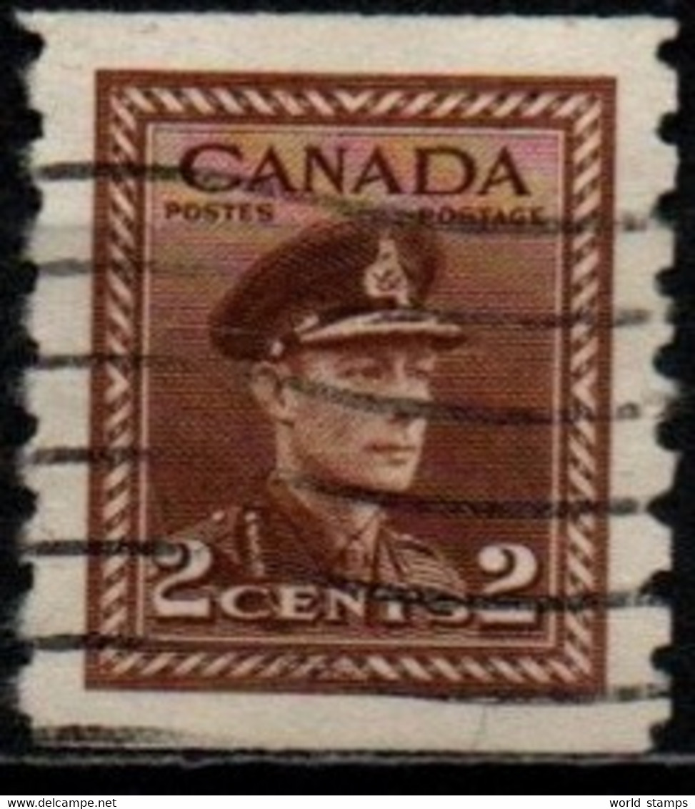 CANADA 1943-8 O DENT 8 VERT. - Gebraucht