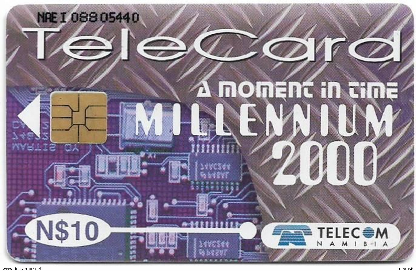 Namibia - Telecom Namibia - Millennium 2000 - Once In A Lifetime, Solaic, 1999, 10$, Used - Namibië