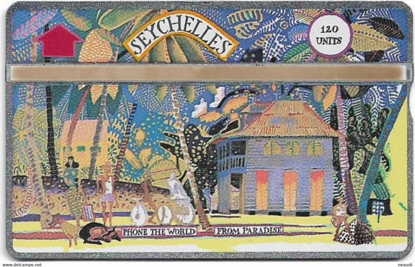 Seychelles - C&W Seytels (L&G) - Madam Rene's House, La Digue - 203C - 120U, 03.1992, 16.000ex, Mint - Seychellen