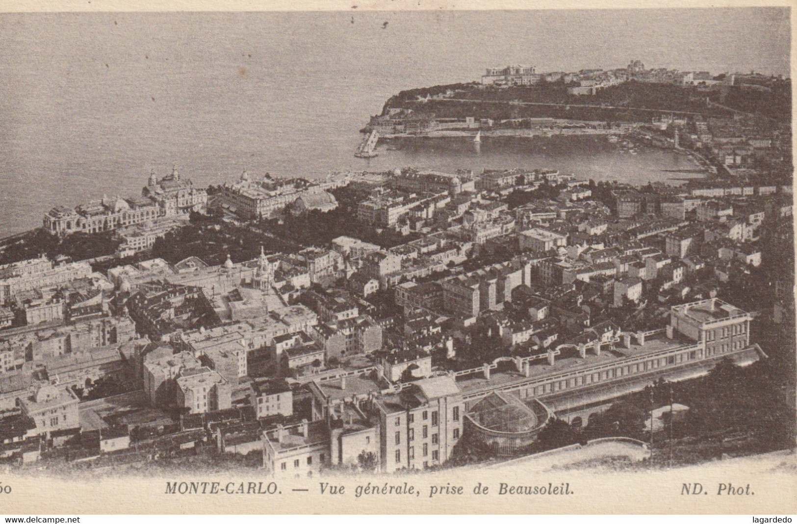 MONTE CARLO VUE GENERALE PRISE DE BEAUSOLEIL - Monte-Carlo