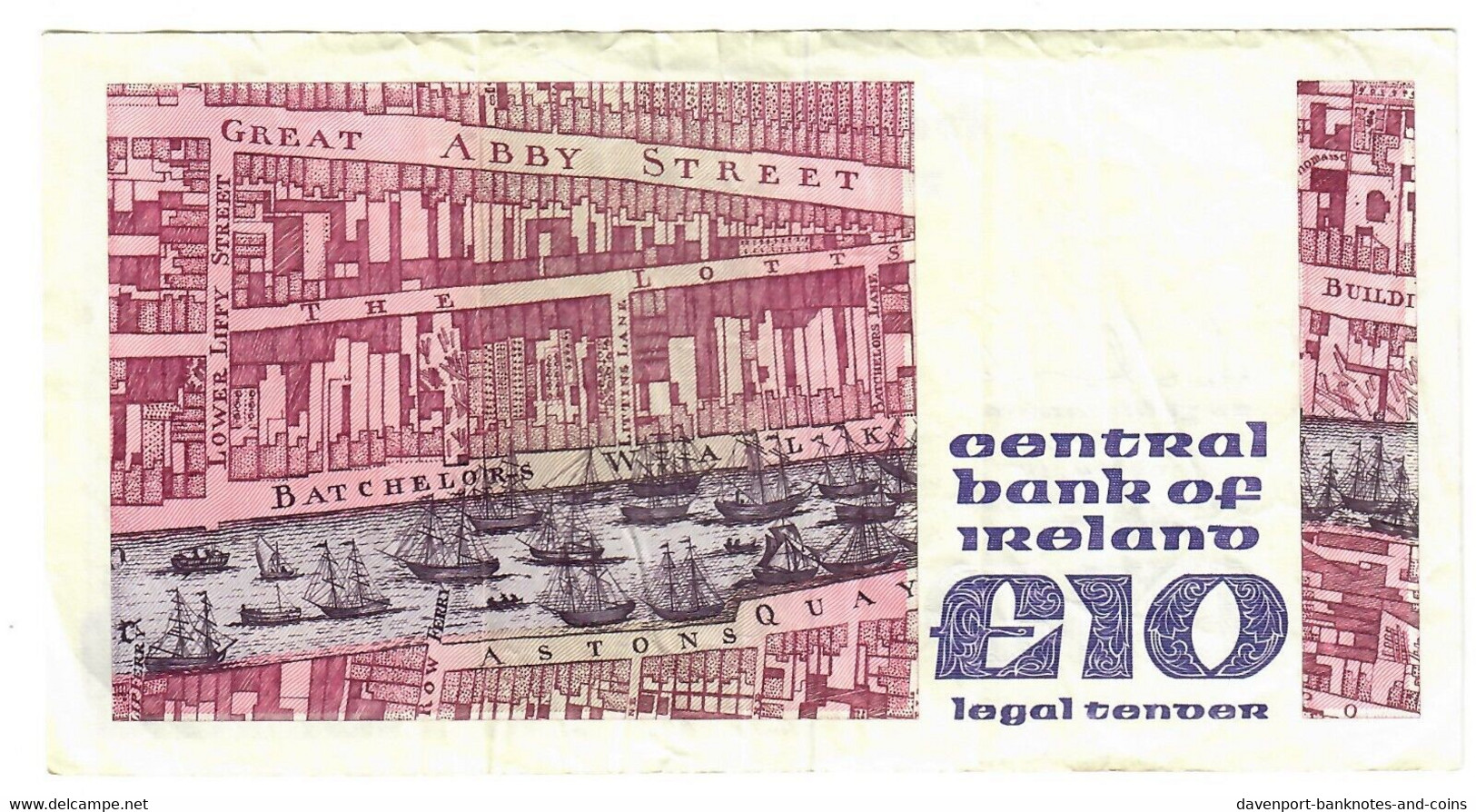 Ireland 10 Pounds 1990 VF - Ireland