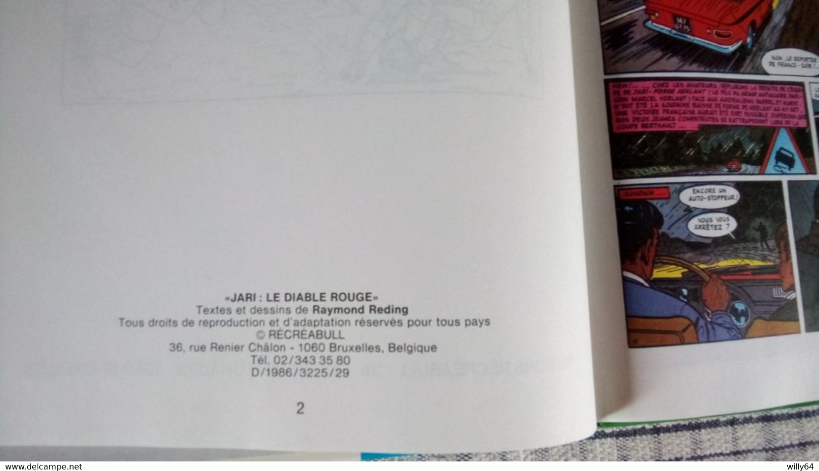 JARI    " Le Diable Rouge " T2   EO 1986   EDITIONS: DUPUIS   Comme Neuve - Ginger